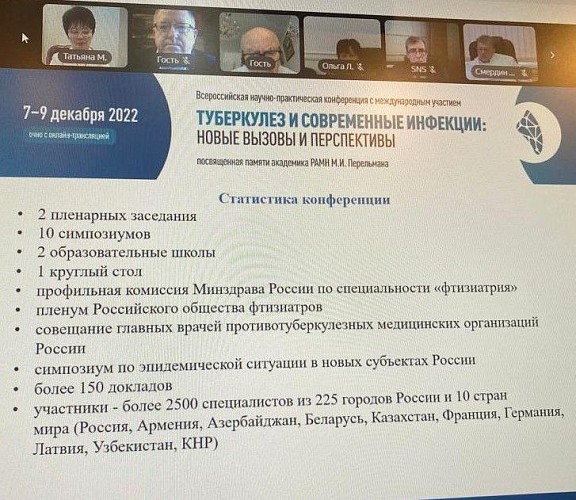 Заседание Президиума Российского общества фтизиатров