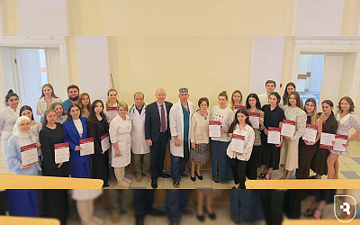 Вручение сертификатов школы мастерства педиатрического профиля