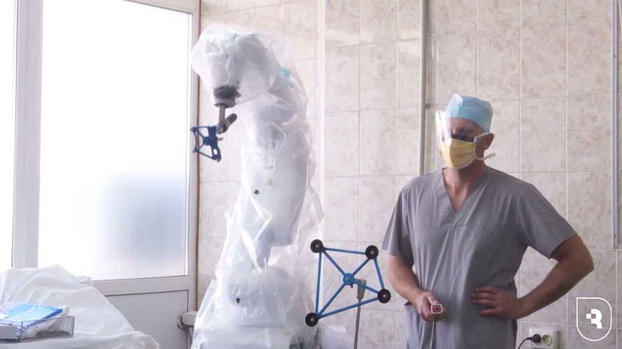 Сюжет ГТРК про робота-хирурга СГМУ